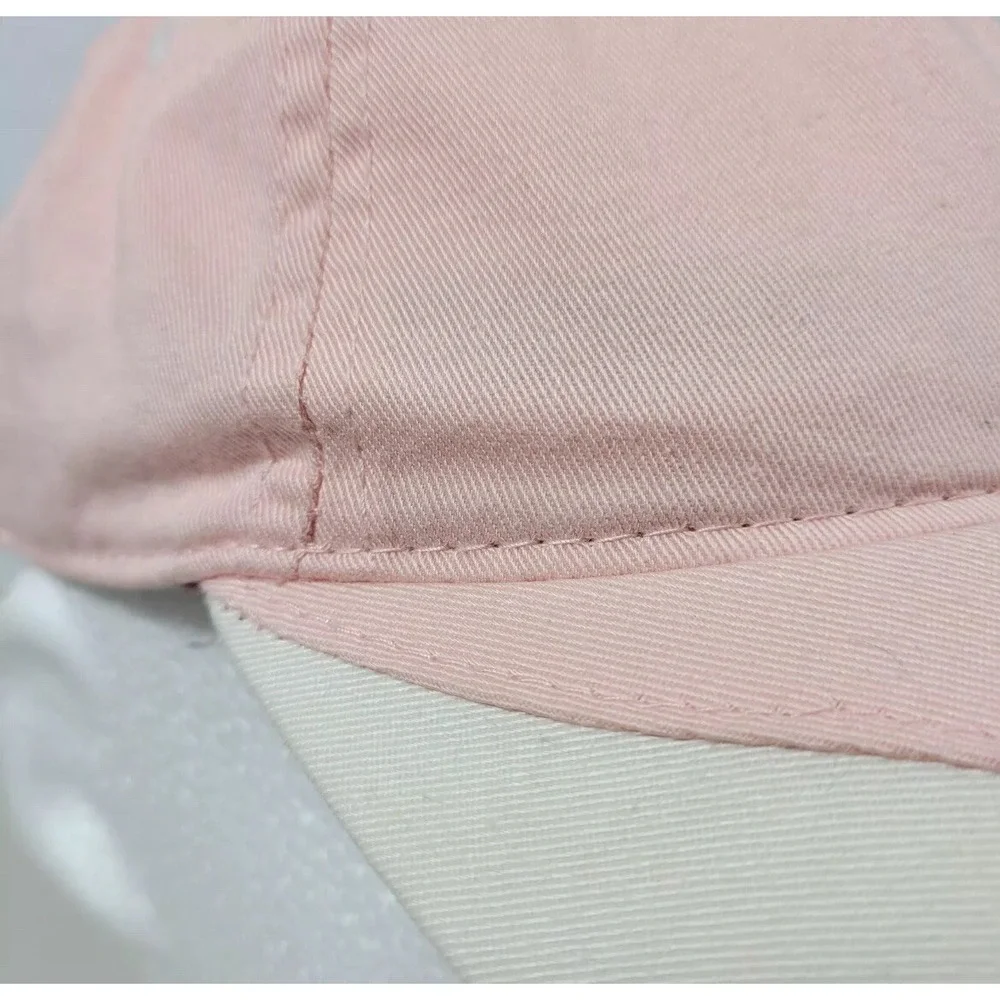 Cabela's Youth Hat‎ One Size Embroidered Logo Pink Red Adjustable Hook & Loop